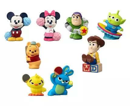 Мини-фигурка Disney Friends 6 Друзья 8 типов продаются как (Дисней 6) [Набор (полный полный)] Не коробка.