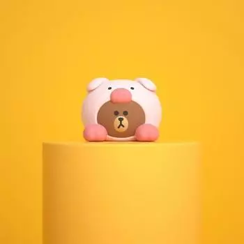 Мини-фигурка Line Friends Car, 1 шт., коричневый поросенок