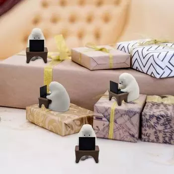 Мини-фигурка медведя-кодера, миниатюрная компьютерная статуэтка медведя, 3D-печатный орнамент в виде медведя