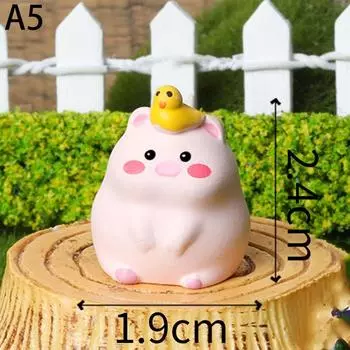 Мини-фигурка милых животных, модель животного, мох, микропейзаж, домашний декор, миниатюрные сказочные садовые украшения, аксессуары