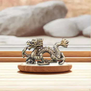 Мини-фигурка-украшение в виде дракона, коллекционная настольная новинка, скульптура, статуэтка для