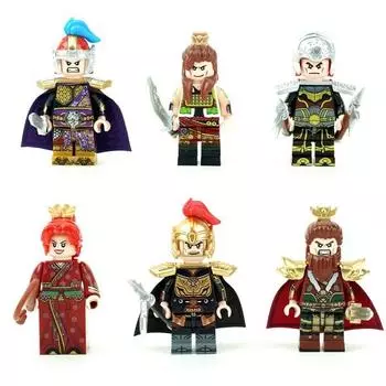 Мини-фигурки Bisetoi Hero Three Kingdoms на заказ, 3 комплекта, 6 комплектов, корейская игрушка