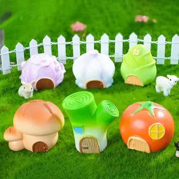 Мини-фигурки для овощных домиков, микро-ландшафтные украшения, украшения для домашнего стола, приборной панели автомобиля