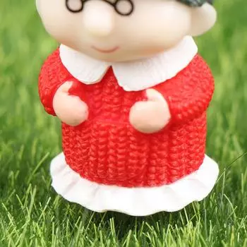 Мини-фигурки для пар Бабушка Дедушка Сладкие влюбленные Пара Украшение для Сказочного сада красный