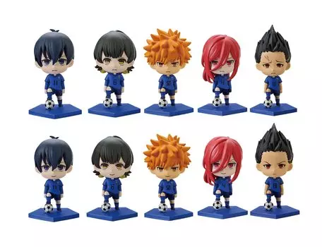 Мини-фигурки FunnyKnights Blue Rock Trading, общая высота каждой 55 мм, окрашенные ПВХ, готовые фигурки, коробка из 10 штук, том 1, примерно. Немасштабируемый