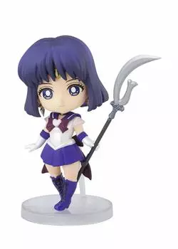 Мини-фигурки Sailor Moon Super Sailor Saturn - Eternal edition - подвижная фигурка, окрашенная из ПВХ и АБС-пластика, примерно 80 мм.