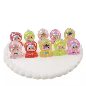 Мини-фигурки в блестящих пакетиках, случайная 1 шт., фруктовая девочка Лилит Тата Ньокки, маленькая Кики, мини-фигурка, милый мультяшный декоративный орнамент