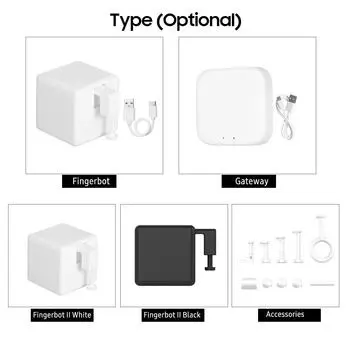 Mini Fingerbot Smart полностью автоматический Bluetooth палец переключатель кнопка толкатель для домашнего офиса Gateway белый