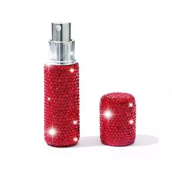 Мини флакон-спрей 10 мл с возможностью повторного наполнения - инкрустированный флакон для духов, атомайзер Женский