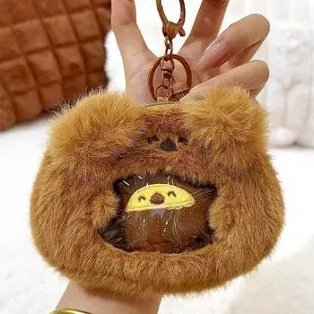 Mini Folivora Jinnew Pack Plush Keychain Pendant For Bag And Keys With Bell