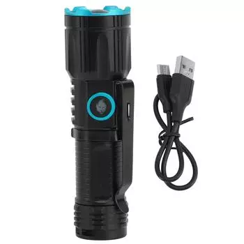 Мини-фонарик 1200LM супер яркий 4-х скоростной перезаряжаемый алюминиевый сплав портативный фонарик