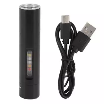 Мини-фонарик с наклонной головкой на 90 градусов, светодиодный фонарик с магнитным креплением и перезаряжаемым светодиодным фонариком