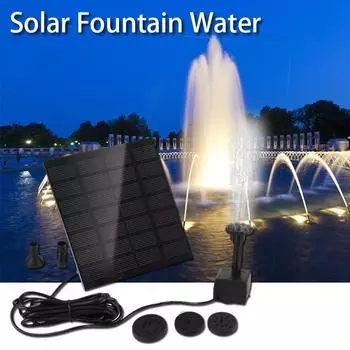 Мини-фонтанный насос на солнечной батарее 1,4 Вт, комплект платы питания, водяной насос на солнечной панели для сада, бассейна, фонтана, для птиц, ванной комнаты, на открытом воздухе