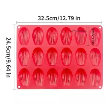 Mini Food Grade Madeleine Silicone Cake Mold Cookie Mold DIY Shell Baking Pan Mould Kitchen Bakeware Accessories