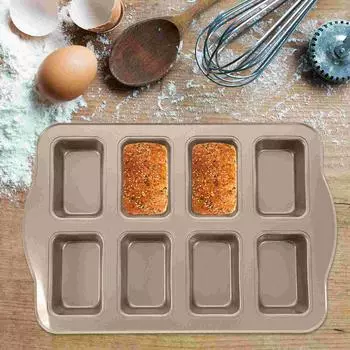 Мини-форма для хлеба из углеродистой стали для выпечки хлеба, форм для кексов, кухонных принадлежностей для выпечки, форм для хлеба из углеродистой стали, инструментов серый