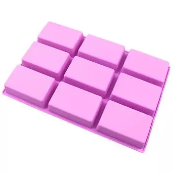 Мини-форма для выпечки хлеба, противень для выпечки чизкейка, силиконовая форма, прямоугольная, форма для мыла своими руками, кухонные принадлежности фиолетовый