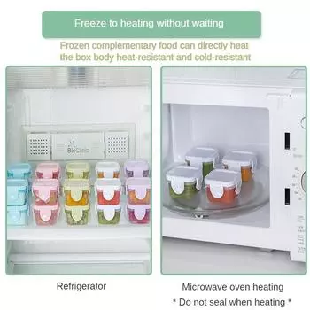 Mini Fresh-keeping Box Food Grade Thickened Sealed Food Supplementary Box Children s Household Storage Box Jam Sub-packaging Box