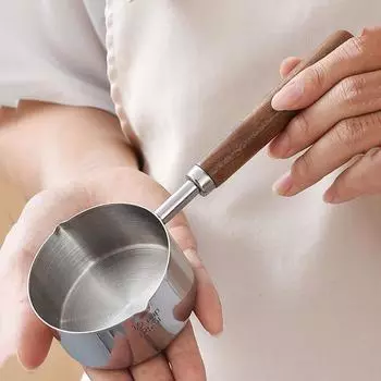 Мини-фритюрница из утолщенной нержавеющей стали, бытовая сковорода для горячего масла, яиц, шоколада, горячего молока, многофункциональная сковорода