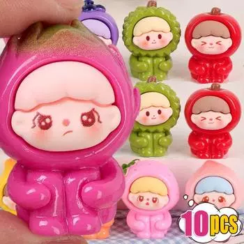 Мини-фрукты, смоляные украшения, фрукты, клубника, апельсин, персик, микропейзаж, сделай сам, приборная панель автомобиля, домашний офис, настольные украшения