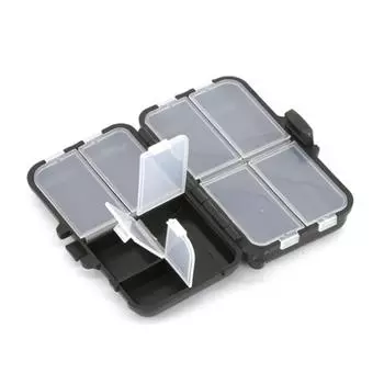 Мини-футляр для хранения, двухслойный съемный ящик для рыболовных снастей, рыболовная ложка, крючок, коробка для хранения приманок, рыболовные аксессуары