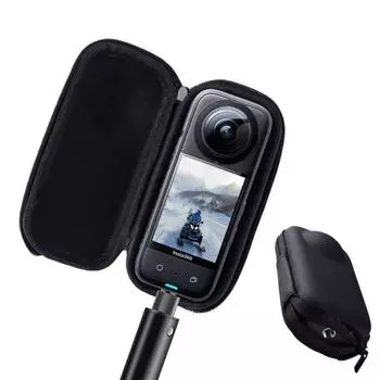 Мини-футляр для хранения из искусственной кожи, прочный защитный чехол для камеры, защитная пленка для экрана для Insta360 X3