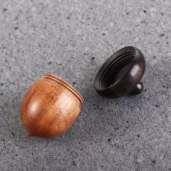 мини-футляр для таблеток, держатель для бутылок из цельного дерева, спасательный контейнер из сандалового дерева, коробка для хранения, контейнер для таблеток, брелок для ключей