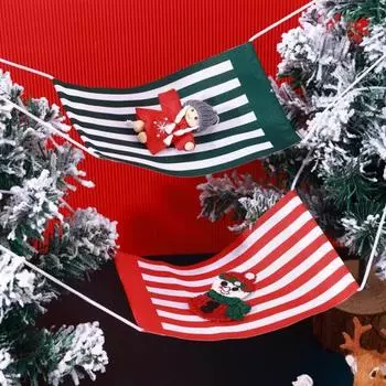 Мини-гамак для кукольного домика, белый полосатый миниатюрный тканевый гамак, аксессуары для кукольного домика для детей, творческая игра зелёный