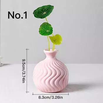 Мини-гидропонная ваза, настольные украшения, украшение для дома, керамическая ваза, горшок для растений, бутылка для ароматерапии, садовые принадлежности No.1