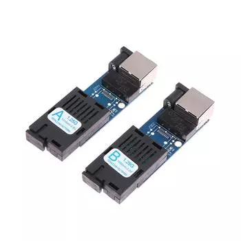 Мини Гигабитный волоконно-оптический медиаконвертер 1000 Мбит/с одномодовый 3-5 км Upc/Apc Sc-порт A/B порт