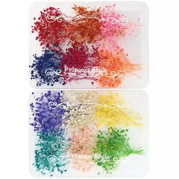 мини гипсофила сухоцвет смола аксессуары части принцесса-стиль (12 цветов/набор)