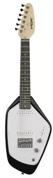 Мини-гитара VOX MARK V mini BK, черная, с короткой мензурой, обычная настройка, подходит для женщин и детей с маленькими руками, в комплект входит сумка для переноски чёрный
