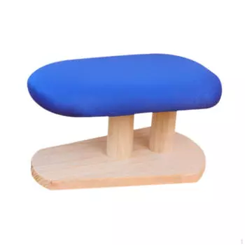 Мини гладильная доска утюг эластичный край компактный деревянный табурет для домашней прачечной White 29cmx18cmx15cm