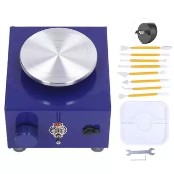 Мини гончарный круг Яркий цвет Компактная структура Простая эксплуатация Нержавеющий Стабильный Очень прочный