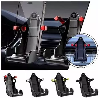 Мини гоночное сиденье модель автомобильный держатель мобильного телефона для 4.7-7 дюймов мобильный телефон универсальный жёлтый