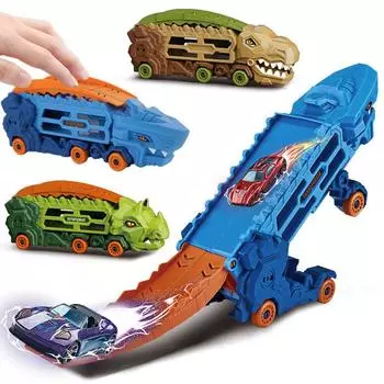 Мини-городской динозавр Ultimate Hauler Track игрушечный транспорт Morphed Track Ejection Model Alloy Car Toy Toddler Toys Gift for Baby Boy