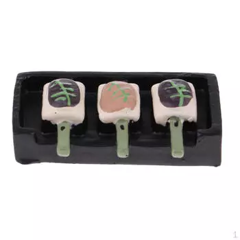 Мини-гриль для барбекю для кукольного домика 1/12, аксессуары для миниатюрной кухни, еда, украшения