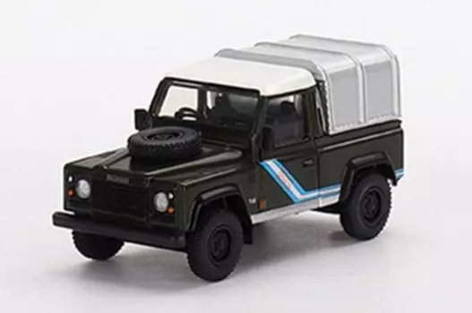 MINI GT 164 164 Land Rover Defender 90 Пикап Бронзово-зеленый (Правый руль) Готовый продукт