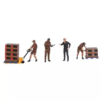 MINI GT 164 Фигурка водителя и рабочих UPS
