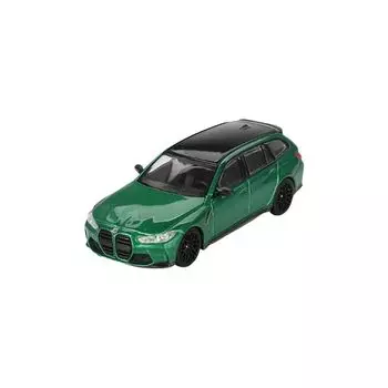 MINI GT 1/64 BMW M3 Competition Touring Isle of Man зеленый металлик (Левый руль) Готовый продукт