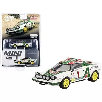 MINI GT 1/64 lancia stratos HF 1977 monte carlo rally winning car #1 Lancia Stratos Rally MonteCarlo MGT00422-MJ