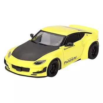MINI GT 1/64 Pandem Nissan Z Ikazuchi Желтый (Правая ручка) Готовый продукт
