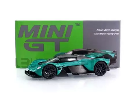 MINI GT Aston Martin Valkyrie Aston Martin Racing Green с левой ручкой, готовый продукт 1/64