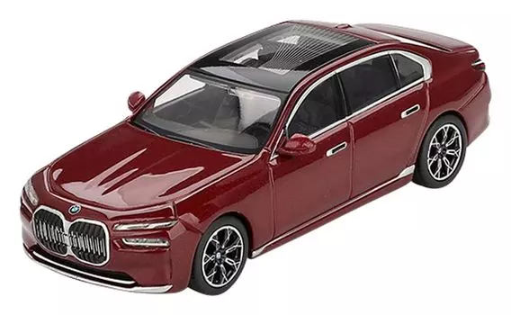 MINI GT BMW i7 xDrive60 Авантюрин Готовая модель 1/64 (Левый руль) MGT00952-L