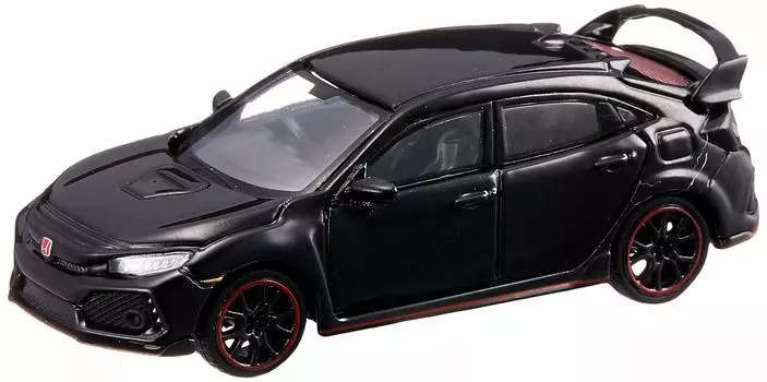 MINI GT Honda Civic Type R Crystal Black с правой ручкой, готовый продукт 1/64