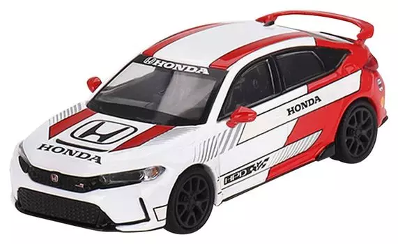 MINI GT Honda Civic Type R Pace Car White Completed Product 1/64 2023#2 (Left Handle)