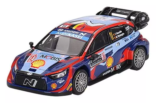 MINI GT Hyundai i20 N Rally1 Monte Carlo Rally 3rd place car hand Completed product 1/64 #11 (left drive)