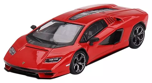 MINI GT Lamborghini Countach LPI Rosso Mars Hand Completed Product 1/64 800-4 (Left Drive)