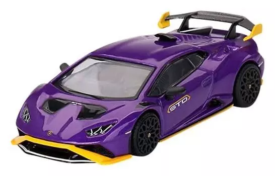 MINI GT Lamborghini Huracan STO Viola Pasiphae готовая модель 1/64 (левостороннее рулевое управление)