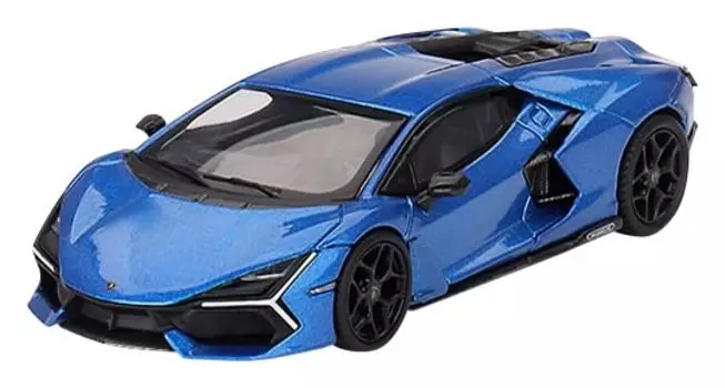 MINI GT Lamborghini Revuelto Blue Eleos Изделие, выполненное вручную, масштаб 1/64 (Левый привод)