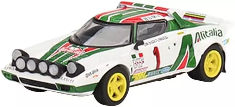 MINI GT Lancia Stratos HF Monte Carlo Rally 1977 Winner Car Собранный вручную продукт 1/64 #1 (Левый привод) MGT00422-L